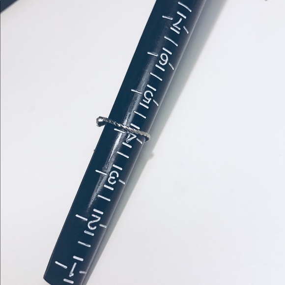 Fashion Ring Silver Diamonds in Eye Size 4 - Picture 4 of 4